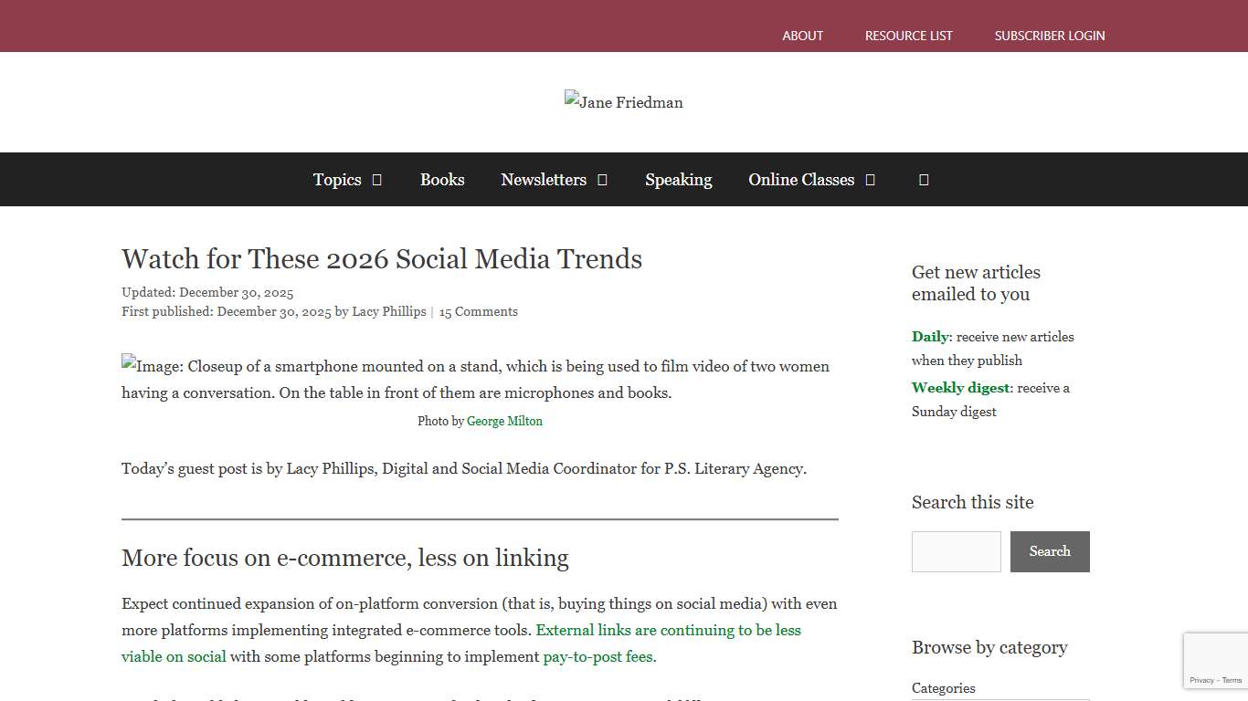 Watch for These 2026 Social Media Trends Jane Friedman